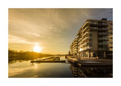 Winter sun in Drammen 50x70 cm