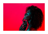 Woman Against Red Backdrop II 50x70 cm