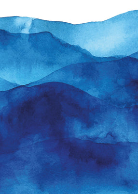 dark shades of blue 50x70 cm