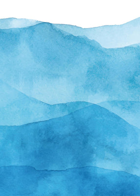 shades of blue 50x70 cm