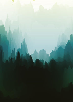 the seven shades of green 50x70 cm