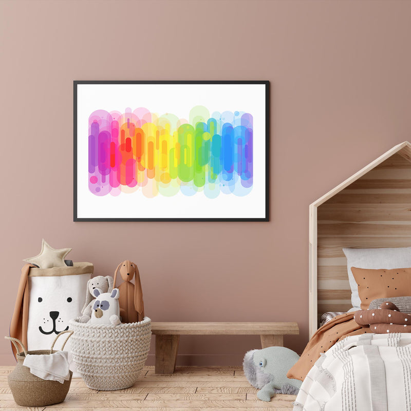 Abstract Rainbow mood picture