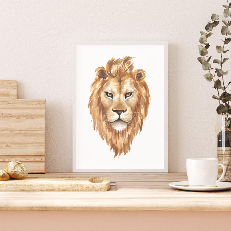 Watercolour Lion mood picture