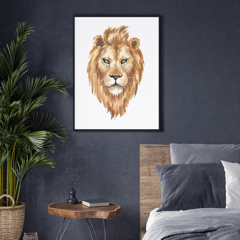 Watercolour Lion mood picture