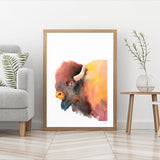 Watercolour Bison mood picture
