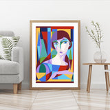 Abstract Portrait of Woman mood picture