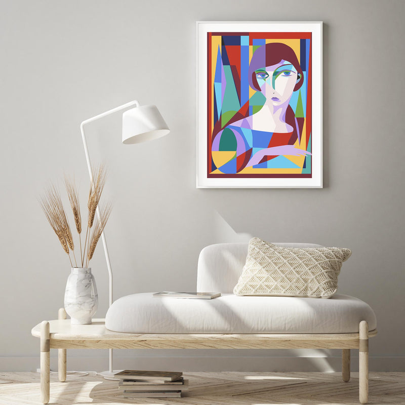 Abstract Portrait of Woman mood picture