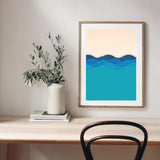 Illustration of Waves mood picture