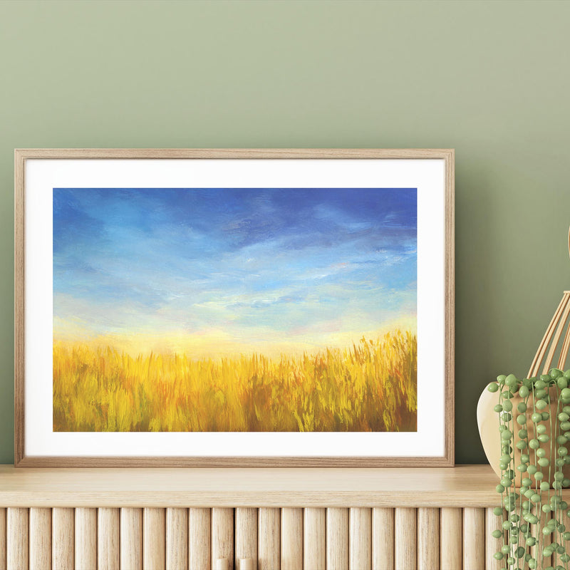 Oil Painting of Sunny Meadow mood picture