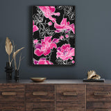 Pink Rose on Black mood picture