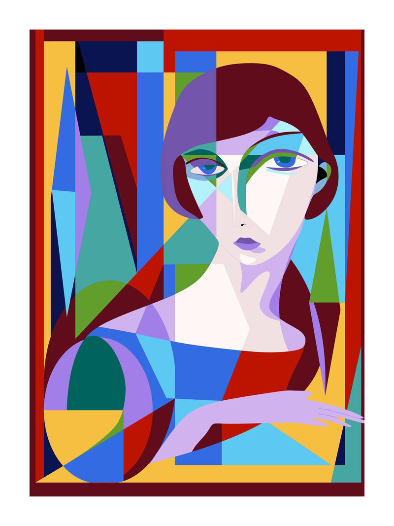 Abstract Portrait Of Woman 30x40 cm