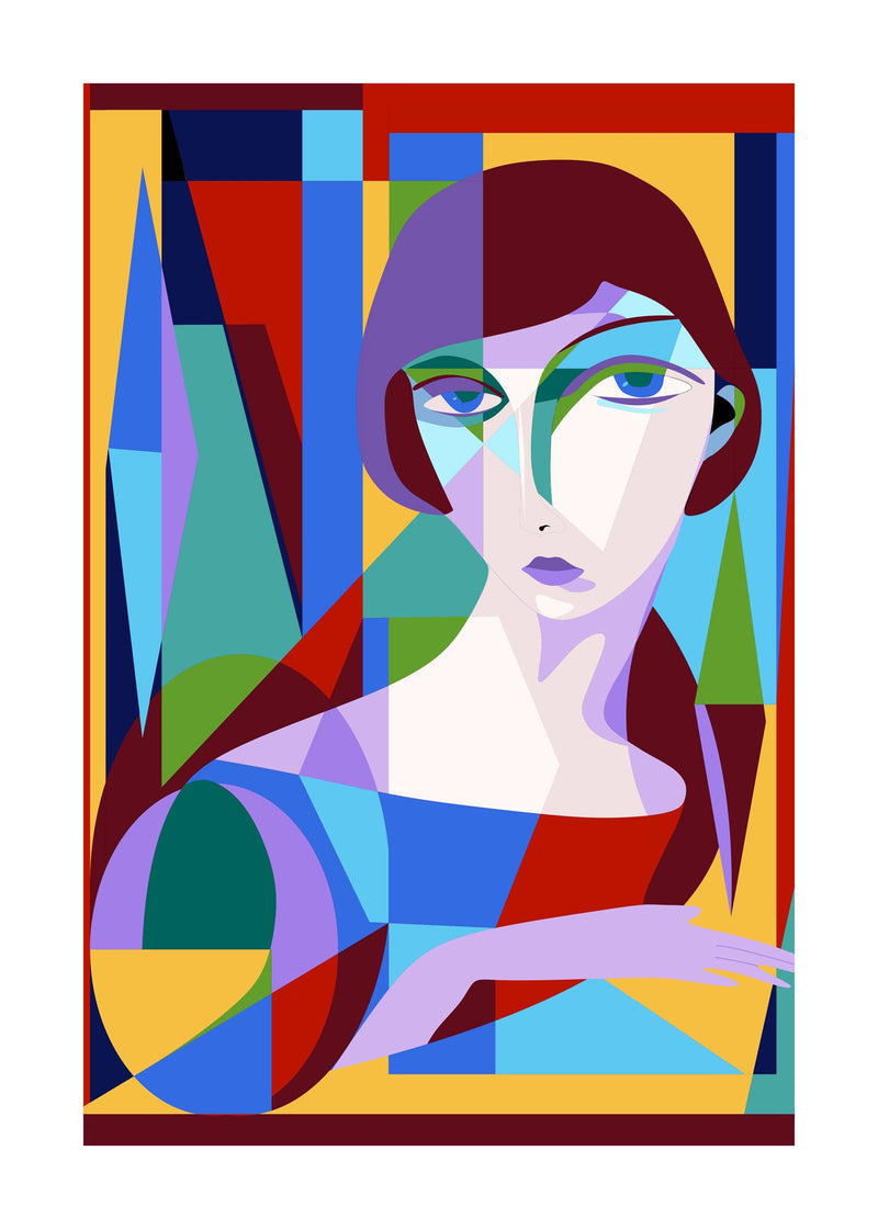Abstract Portrait Of Woman 50x70 cm