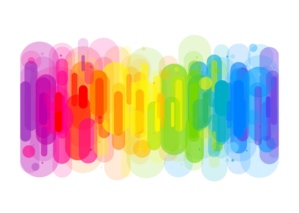 Abstract Rainbow 50x70 cm