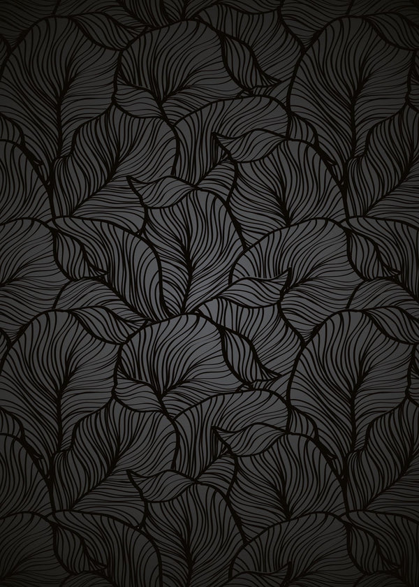 Black leaves 50x70 cm
