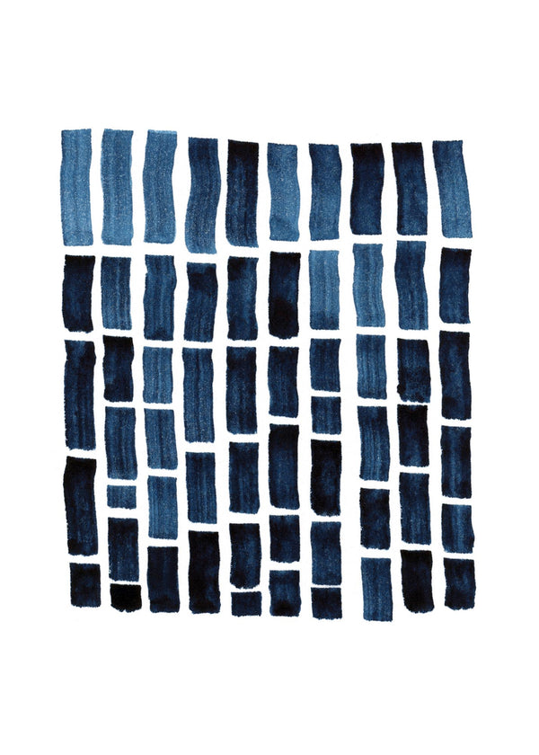 Blue Stripes 50x70 cm