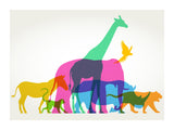 Colourful Animals 30x40 cm