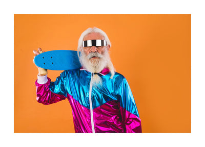 Colourful Older Gentleman 50x70 cm