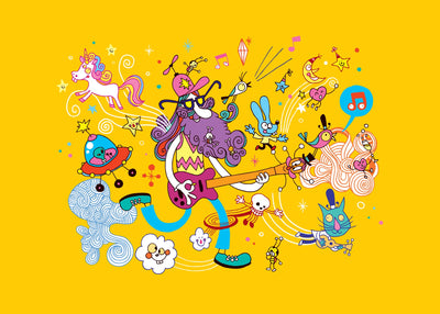 Funky and friends 50x70 cm