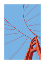 Golden Gate Illustration 50x70 cm