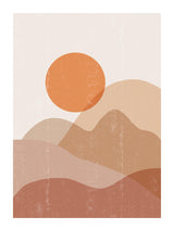 Illustration Of Sunset 30x40 cm