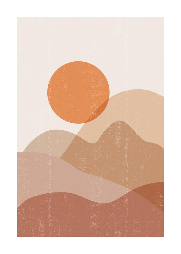 Illustration Of Sunset 50x70 cm