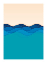 Illustration Of Waves 30x40 cm