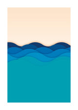 Illustration Of Waves 50x70 cm