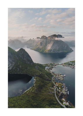 Lofoten aerial 50x70 cm