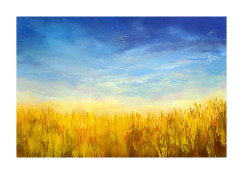 Oil Painting Of Sunny Meadow 50x70 cm