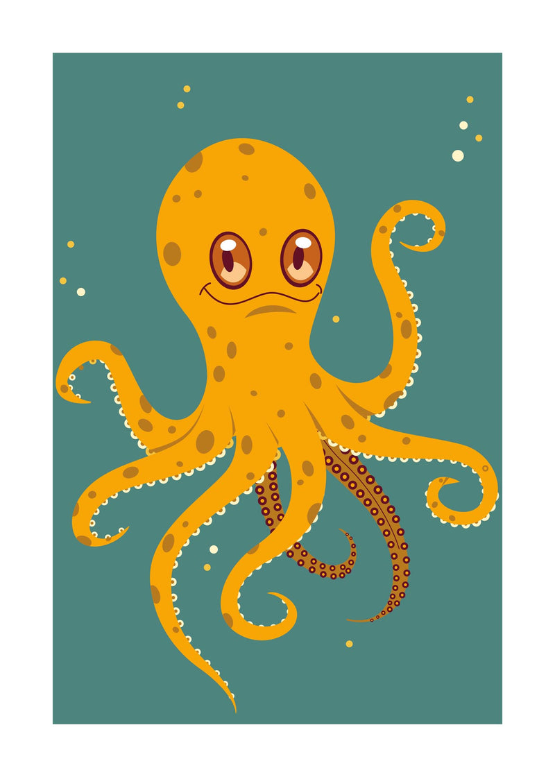 Playful Octopus 50x70 cm
