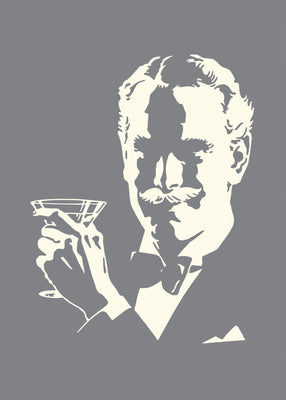 Sir in grey 50x70 cm