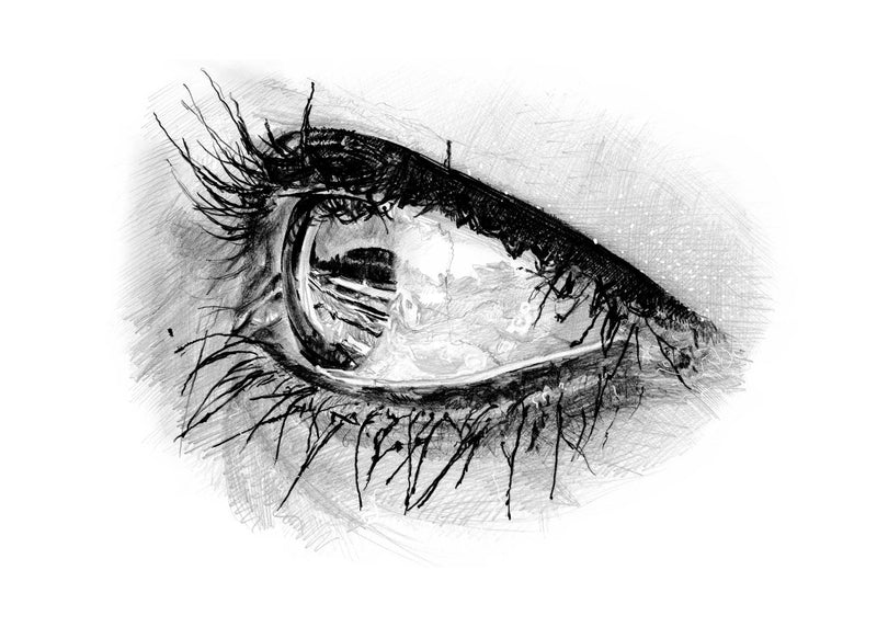 Sketch Of Eye 50x70 cm