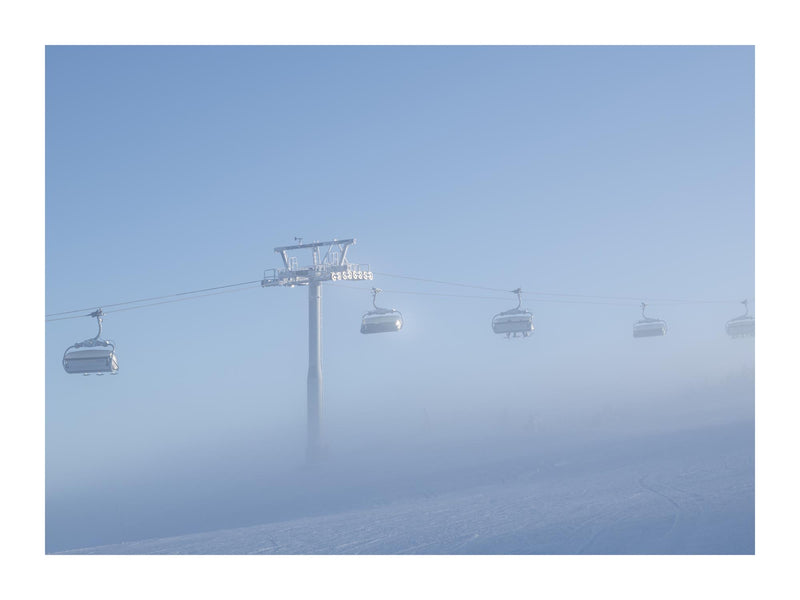 The ski lift 30x40 cm