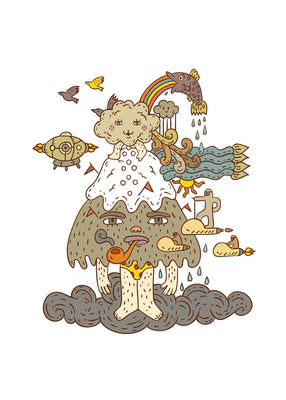 Trip to the skies 50x70 cm