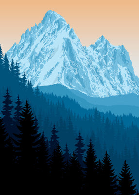 Woodland mountains 50x70 cm